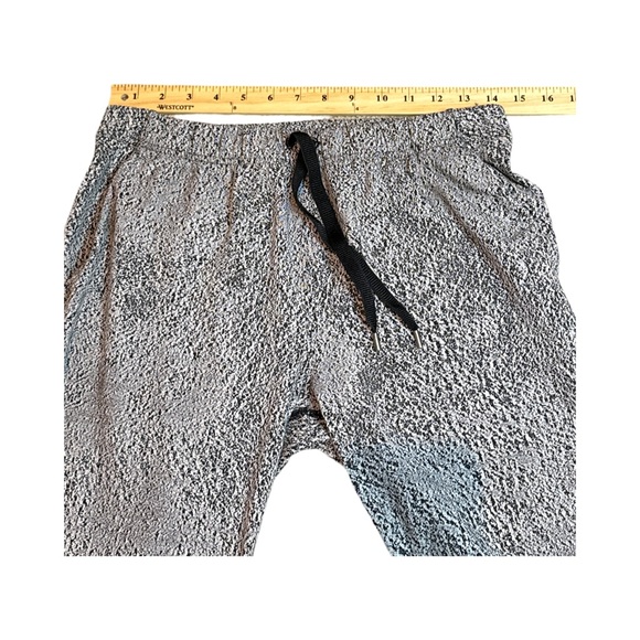 Lululemon Jet Pant Power Spray Jacquard White Black Sz 6 Relaxed - Picture 12 of 13